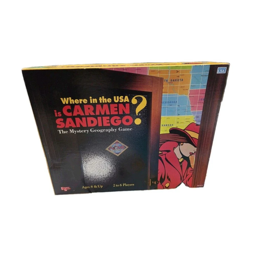 Where in the USA is Carmen Sandiego? The Mystery Geography Board Game Complete